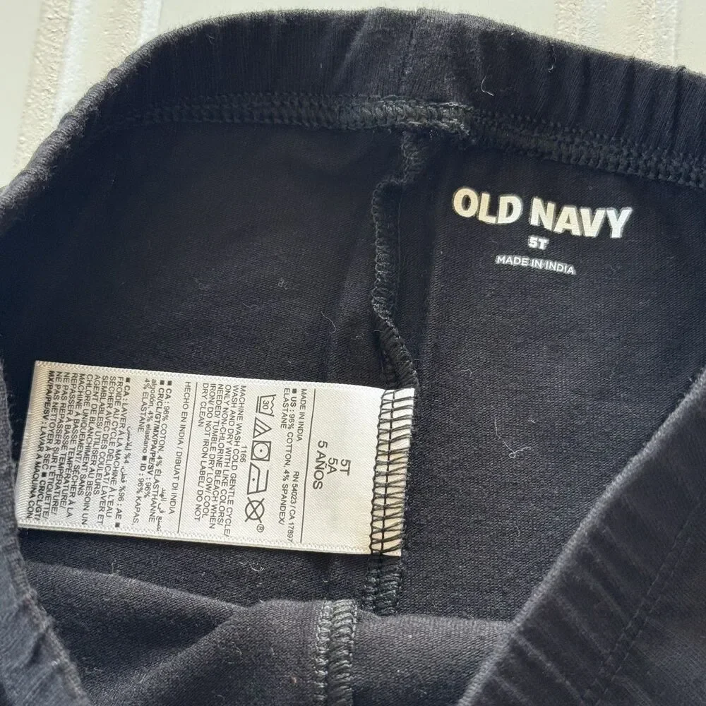 4/$10 - Old Navy Toddler Girls Basic Black Biker Shorts